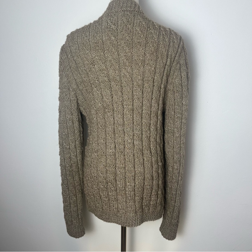 Handmade Cable Knit Button Front Cardigan - Picture 3 of 8